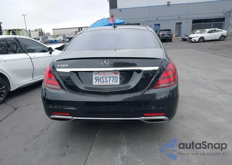 2018 Mercedes-Benz S-Class S 560 z USA, uszkodzony, nr VIN WDDUG8DB1JA406748